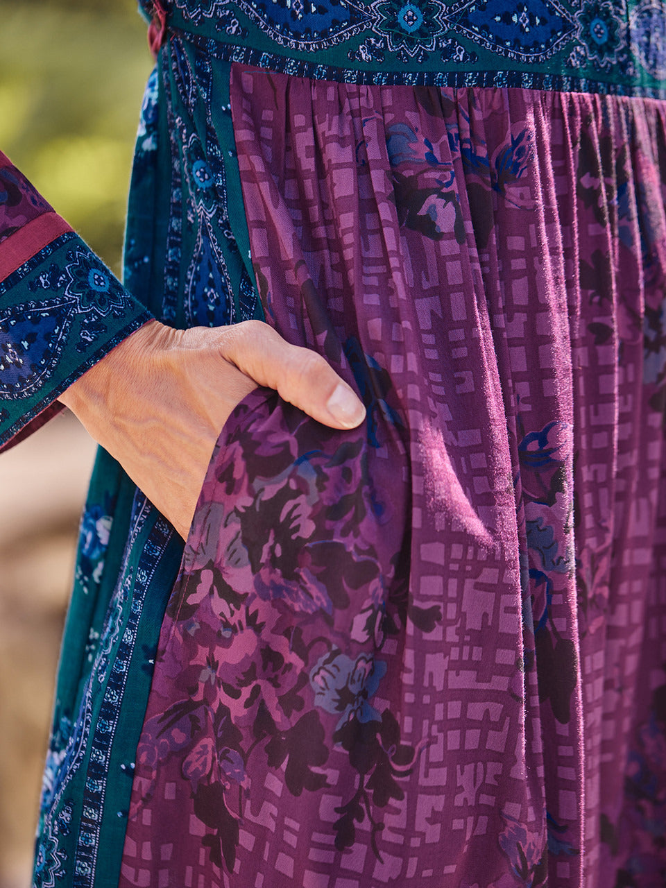 April Cornell Lisbon Rose Patchwork Dress