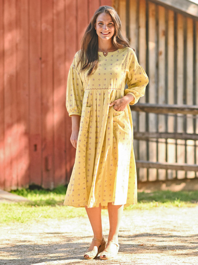 April Cornell Calais Fleur Dress - Soft Gold