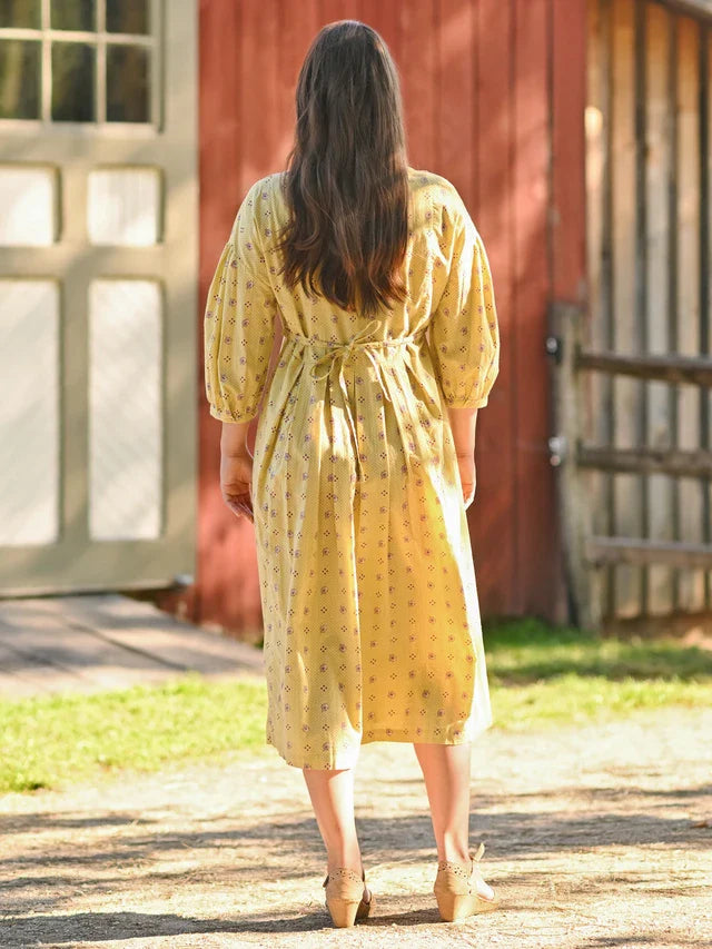 April Cornell Calais Fleur Dress - Soft Gold