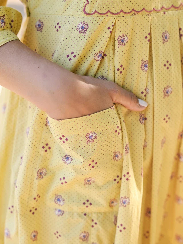 April Cornell Calais Fleur Dress - Soft Gold