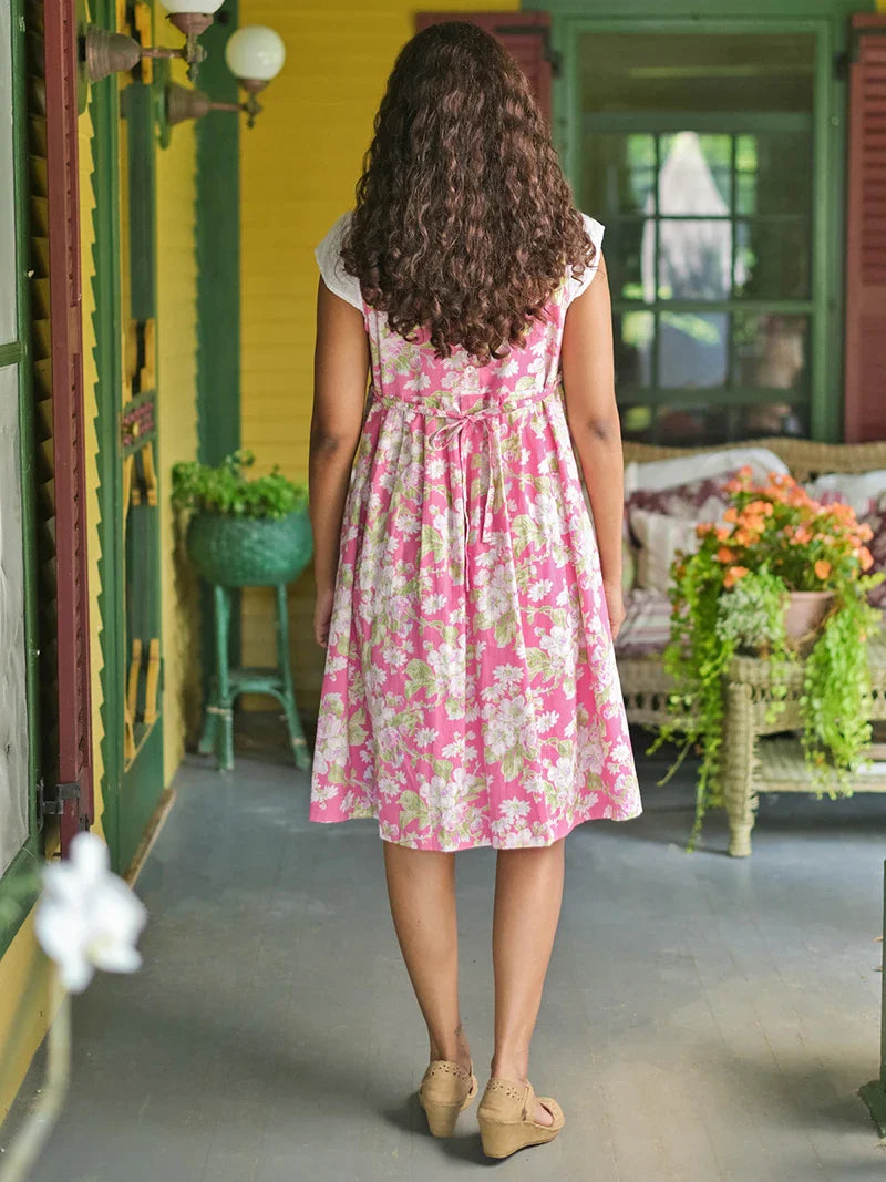 April Cornell Apple Blossom Sundress - Pink