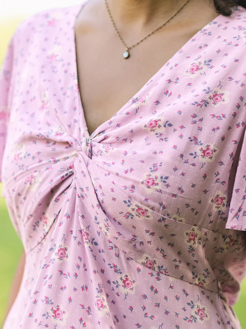 April Cornell Ambrosia Short Dress - Lavender
