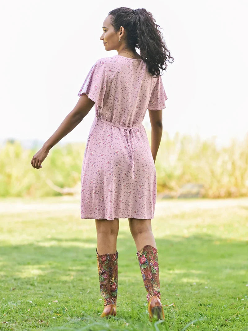 April Cornell Ambrosia Short Dress - Lavender