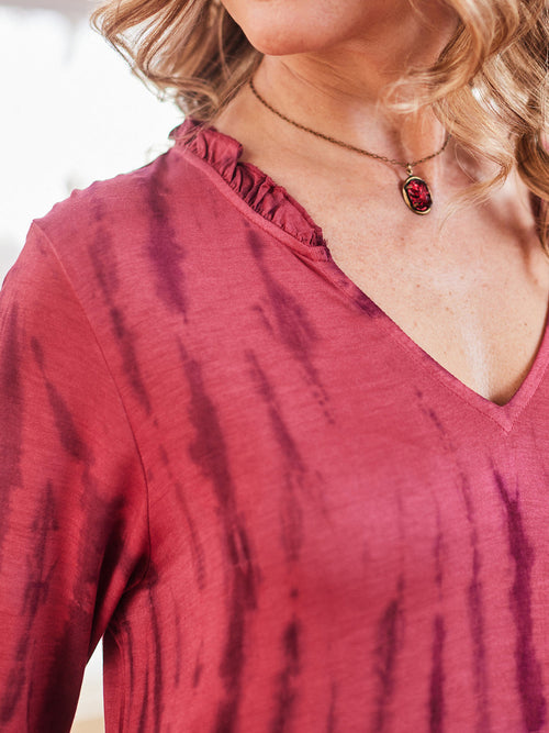 April Cornell Joni Jersey Dress - Fuschia