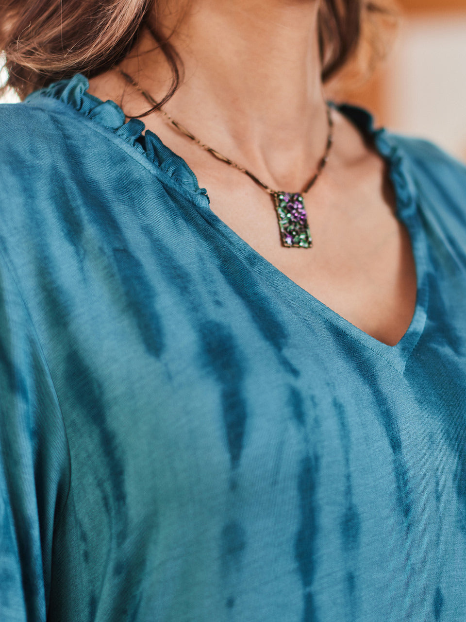 April Cornell Joni Jersey Dress - Teal
