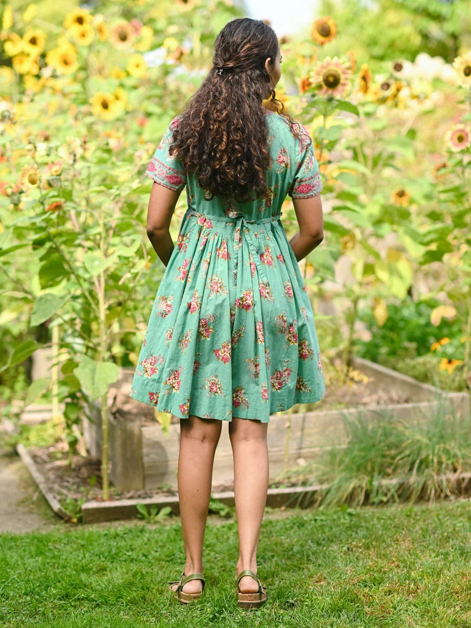 April Cornell Tallulah Short Dress - Aqua