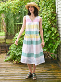 April Cornell Spring Check Dress - Multi