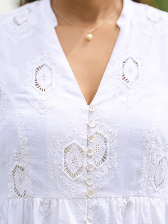 April Cornell Enchantment Dress - White