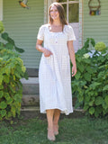 April Cornell Charlotte Check Porch Dress - Plum Check
