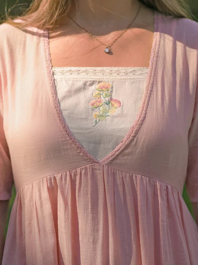 April Cornell Luncheon Dress - Soft Rose