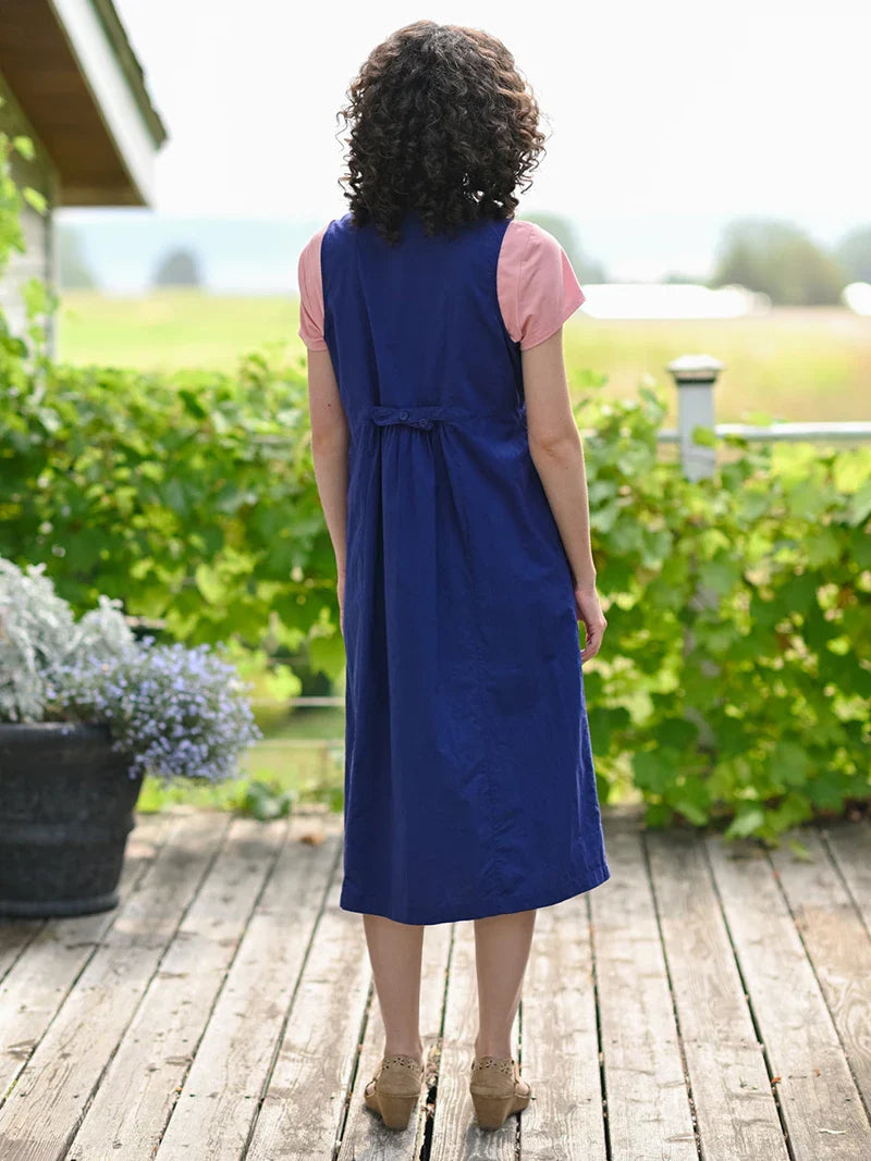 April Cornell Beatrix Pinafore Dress - Blue