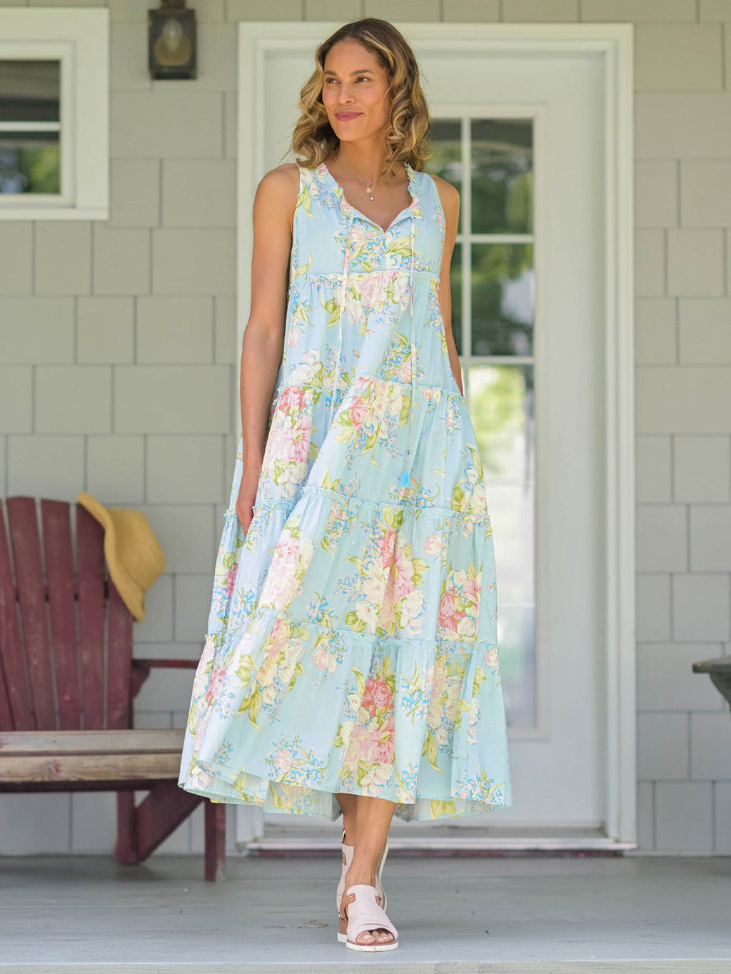 April Cornell Blanche Dress - Aqua