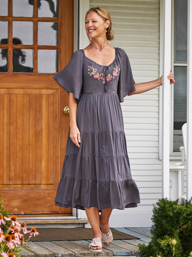 April Cornell Muse Dress - Charcoal