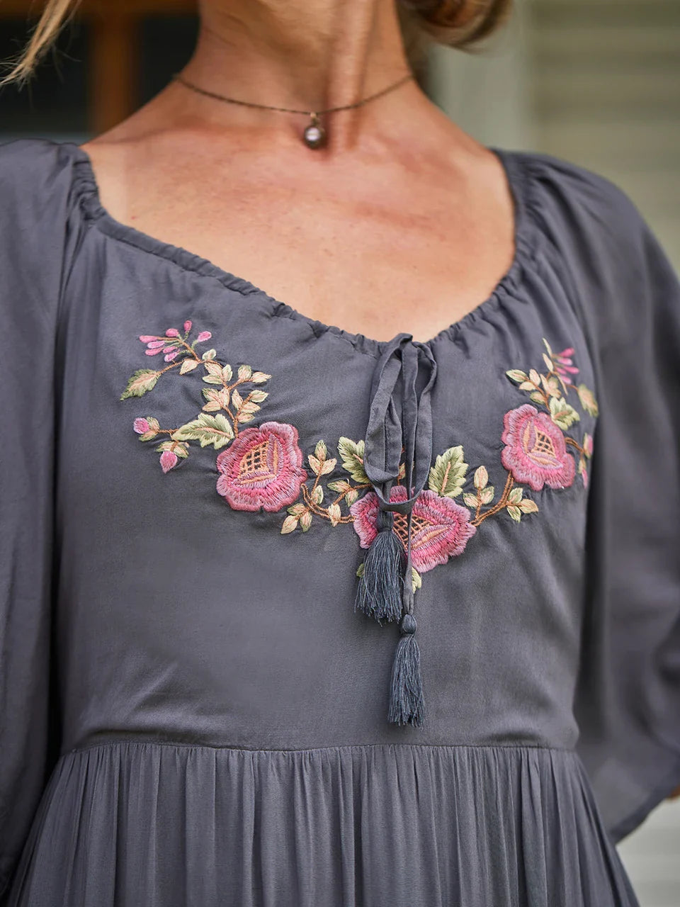 April Cornell Muse Dress - Charcoal