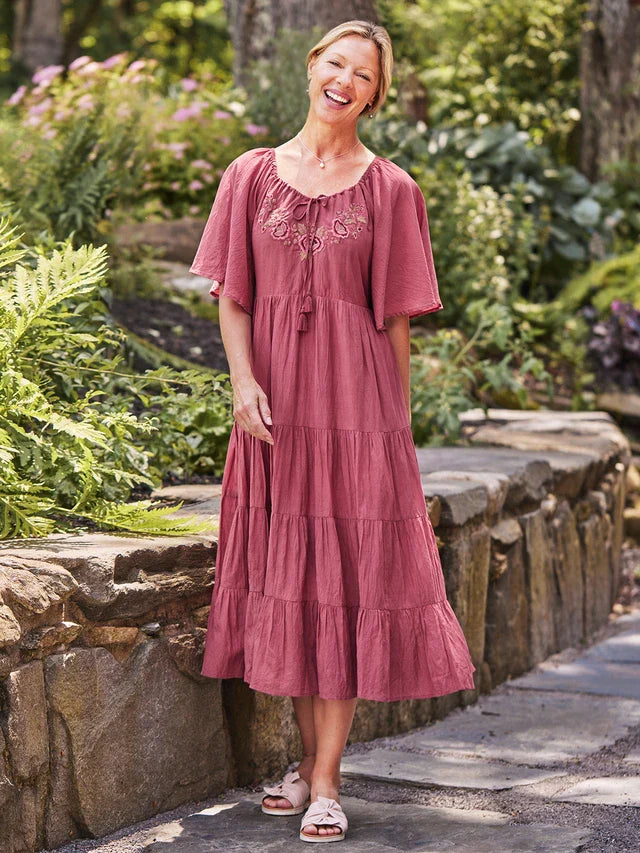 April Cornell Muse Dress - Wine