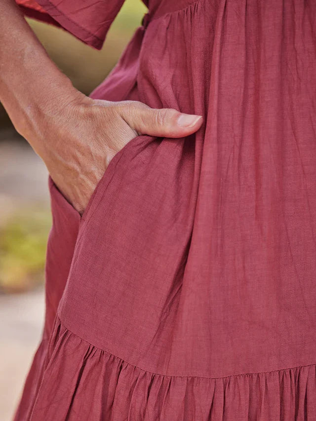 April Cornell Muse Dress - Wine