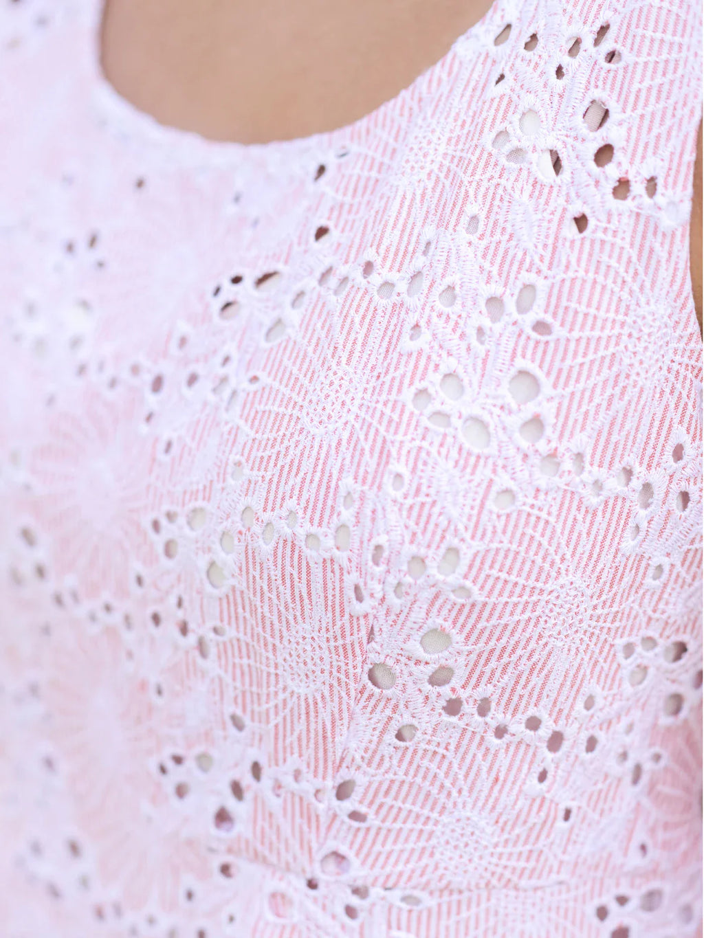 April Cornell Ariel's Eyelet Porch Dress - Rose