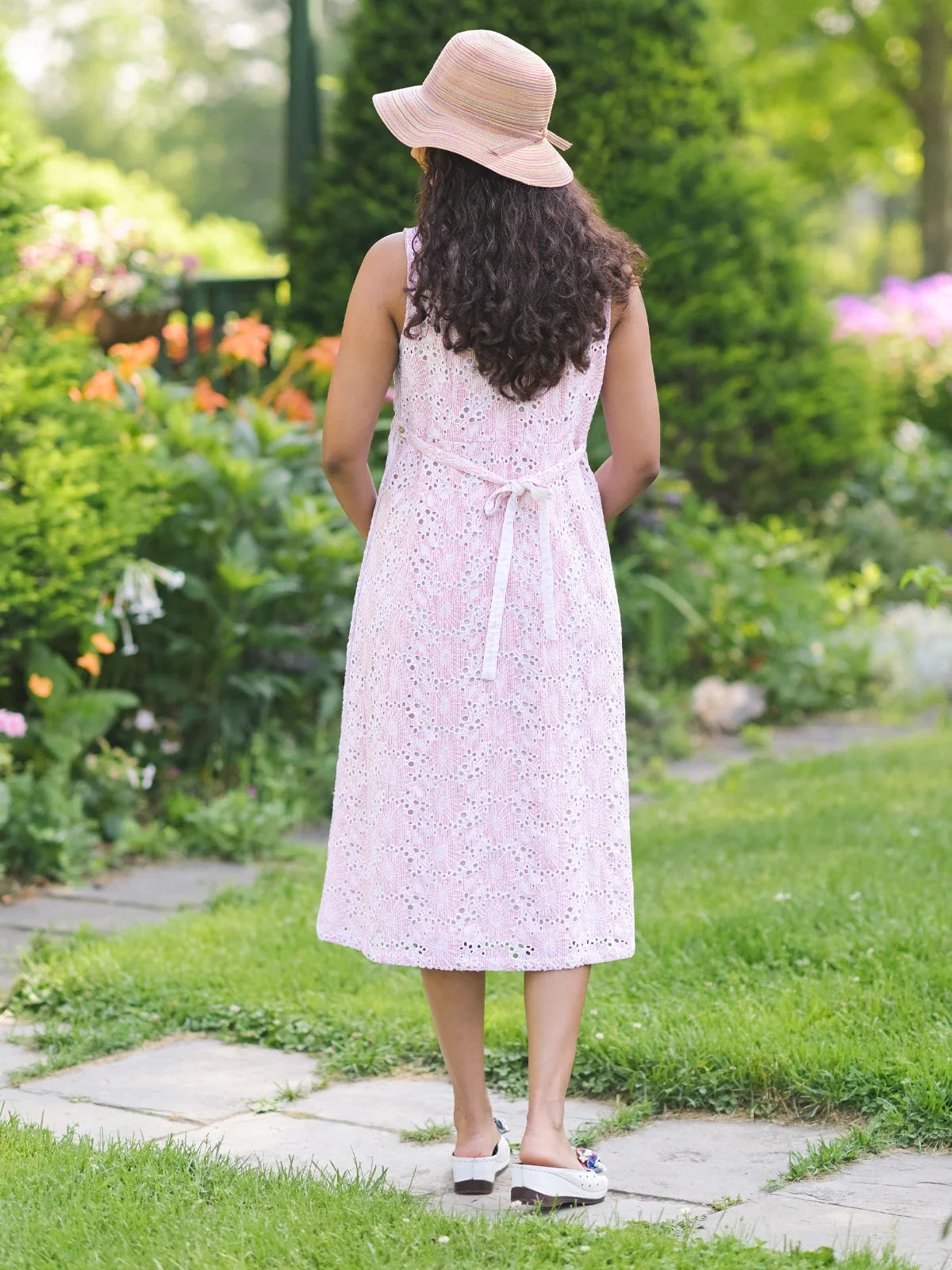 April Cornell Ariel's Eyelet Porch Dress - Rose