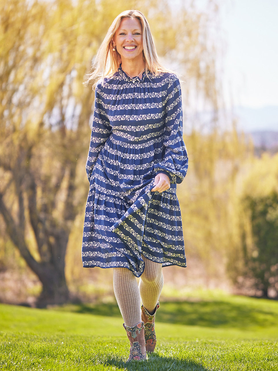 April Cornell Flowerpot Short Dress