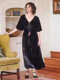 April Cornell Nicole Velvet Dress - Black