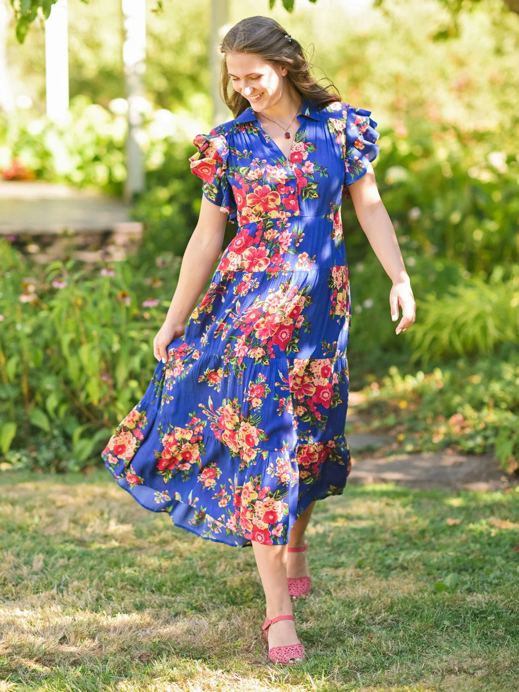 April Cornell Sikkim Dress - Blue