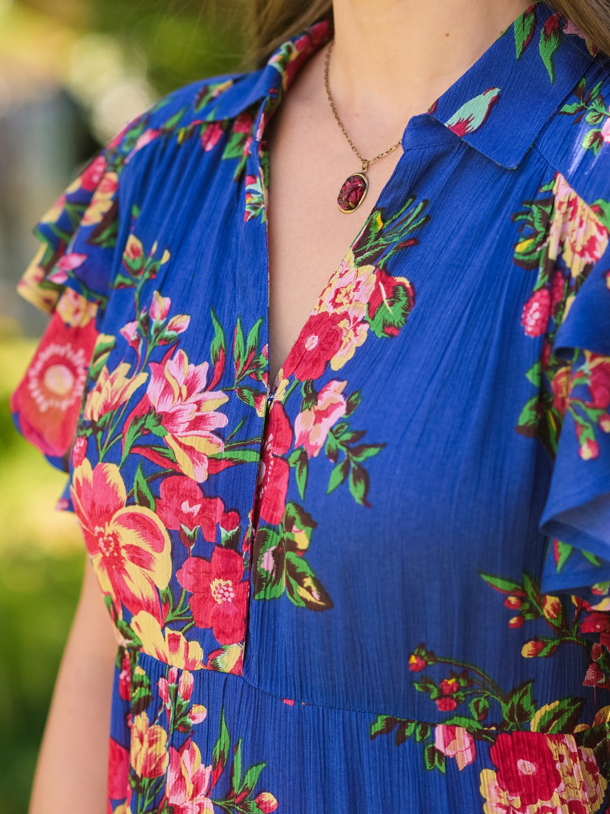 April Cornell Sikkim Dress - Blue