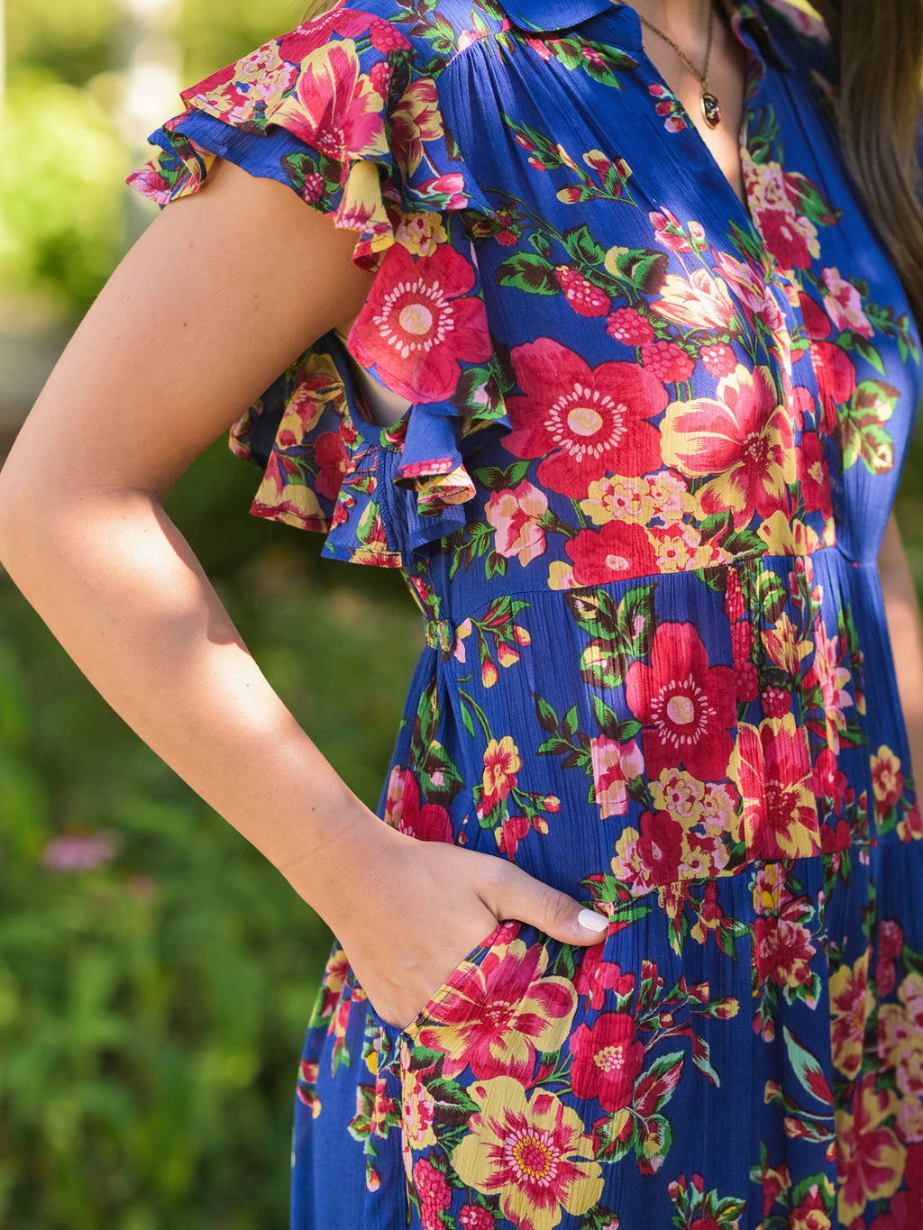 April Cornell Sikkim Dress - Blue