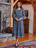 April Cornell Potpourri Indigo Dress