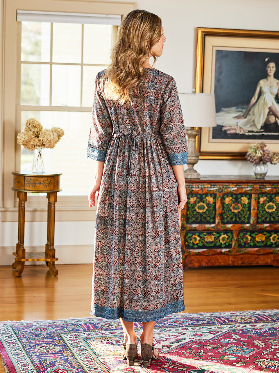 April Cornell Persia Indigo Dress
