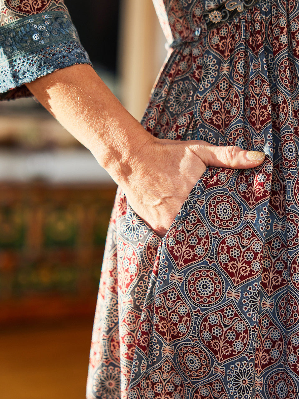 April Cornell Persia Indigo Dress