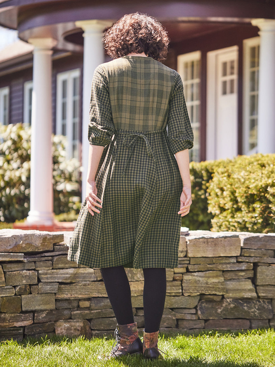 April Cornell Backwoods Check Dress