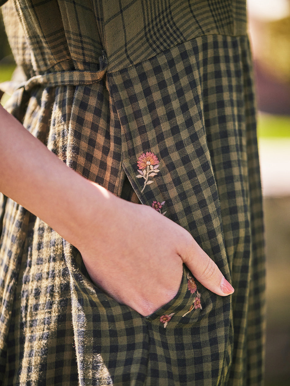 April Cornell Backwoods Check Dress