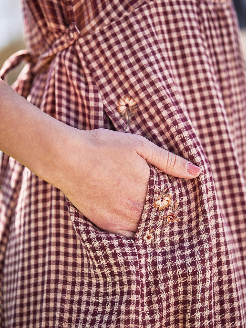 April Cornell Cinnamon Plaid Dress