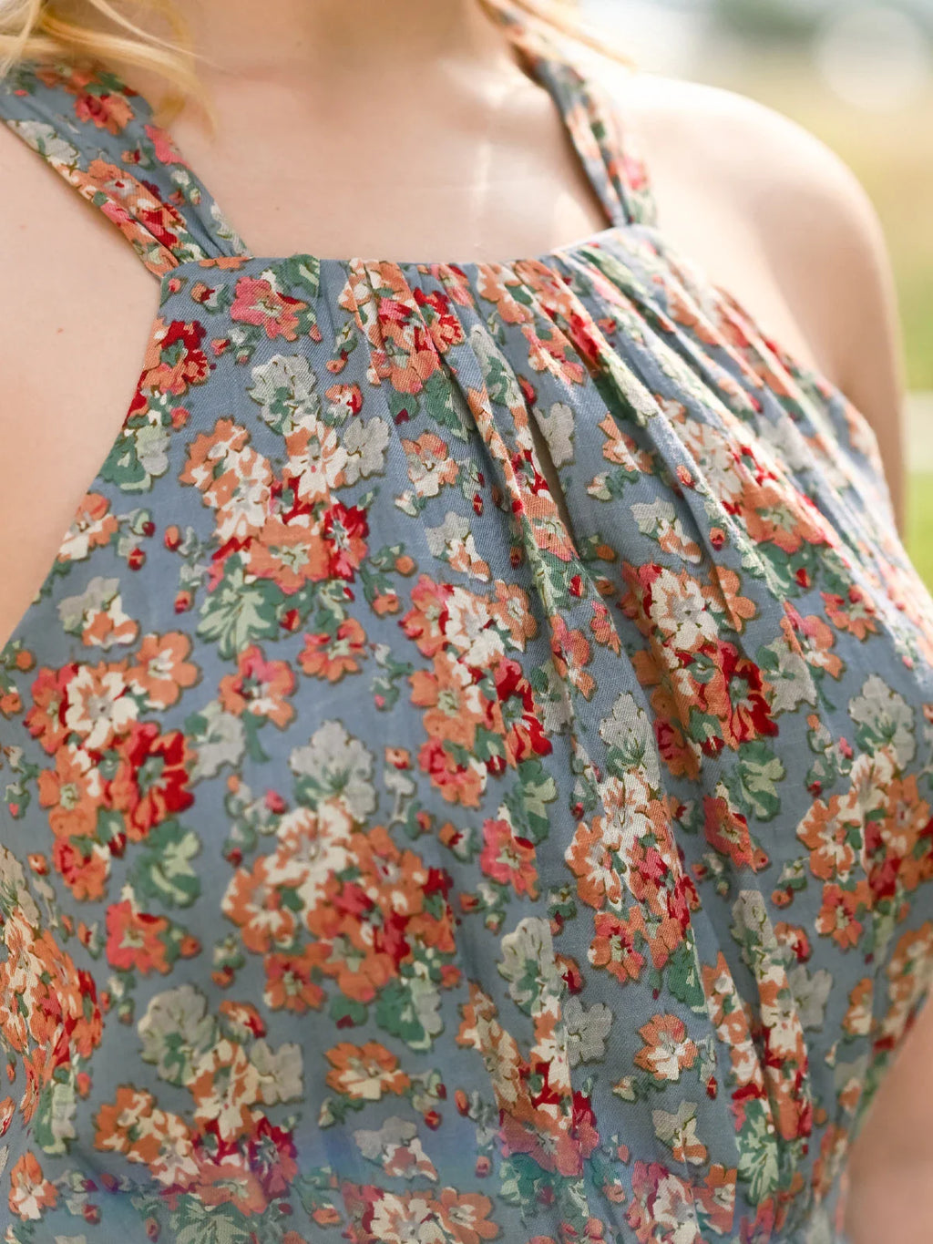 April Cornell Carolina Halter Dress - Slate
