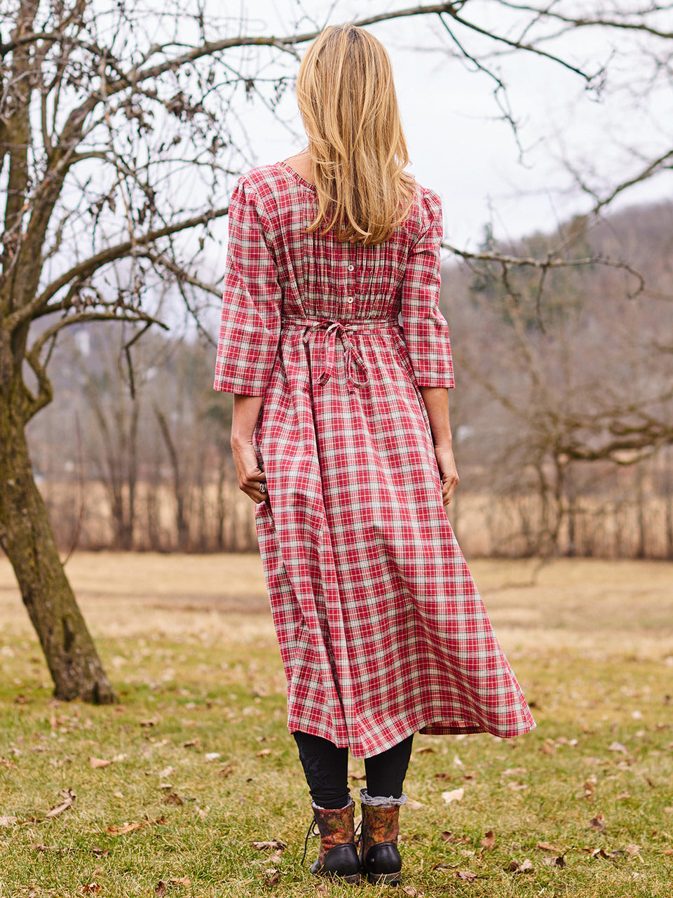 April Cornell Crumpet Plaid Dress