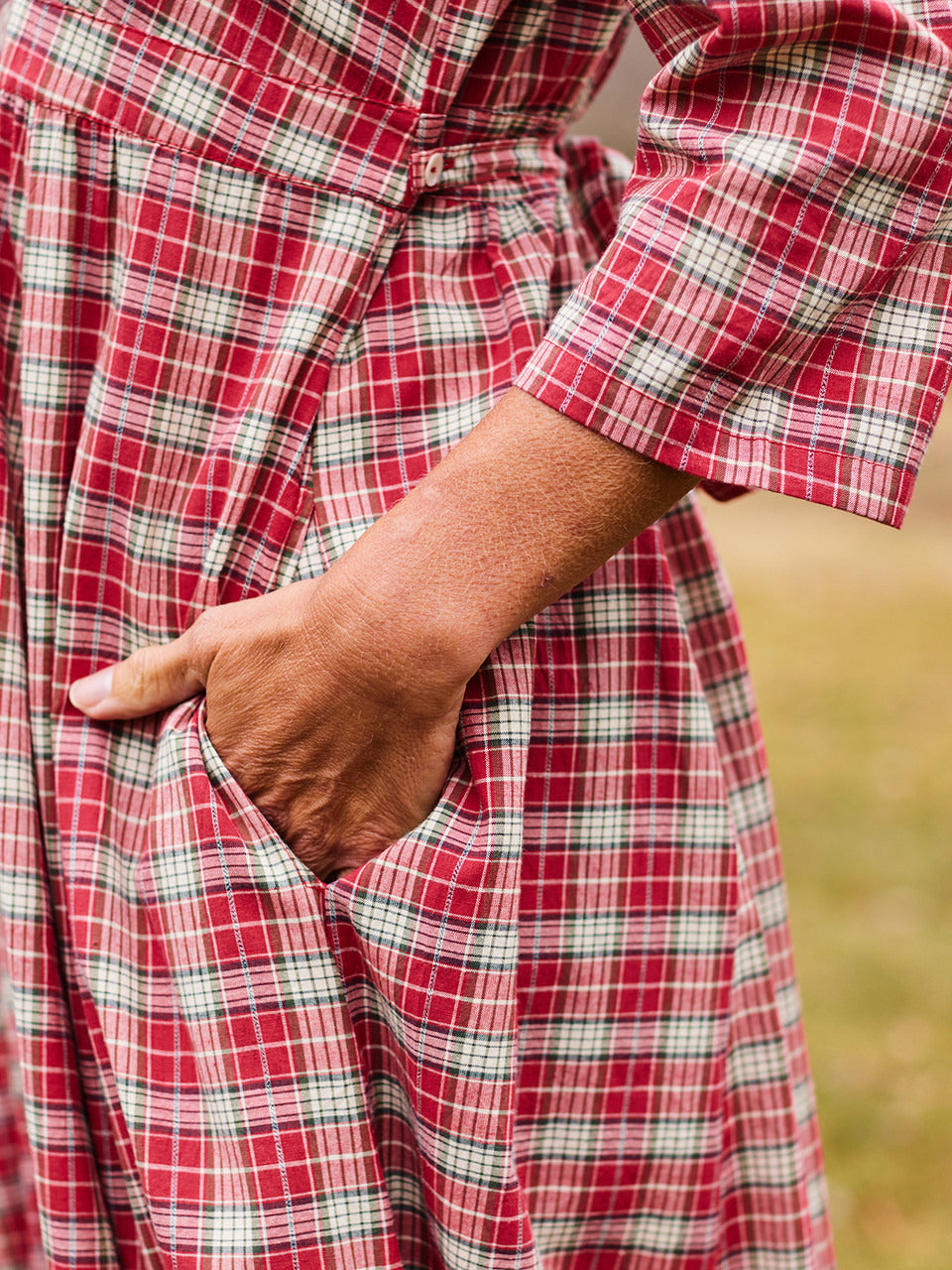 April Cornell Crumpet Plaid Dress