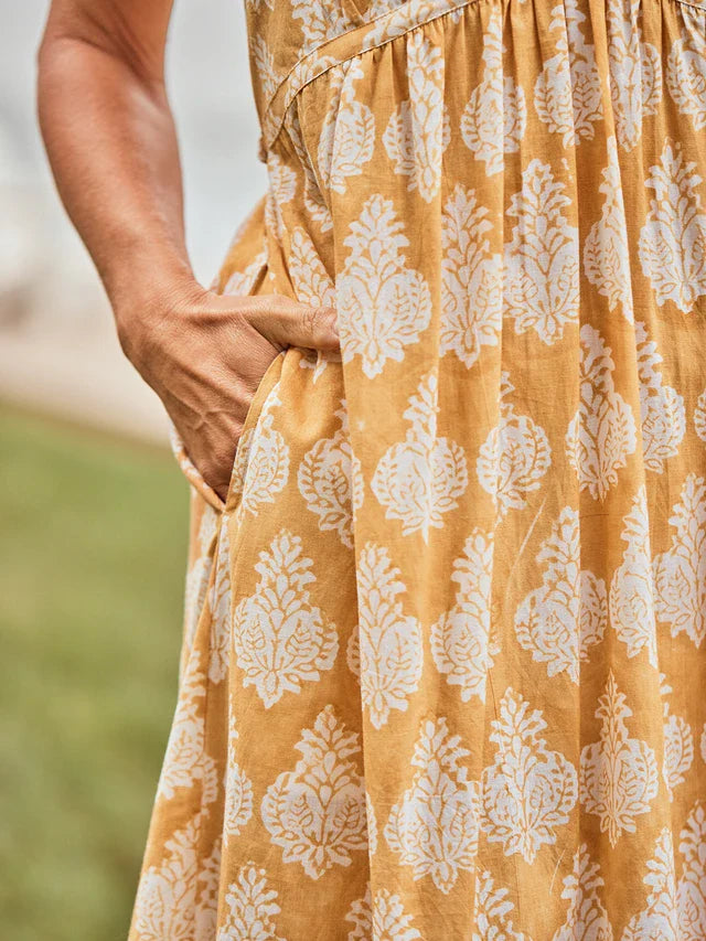 April Cornell Bonnie Blockprint Dress