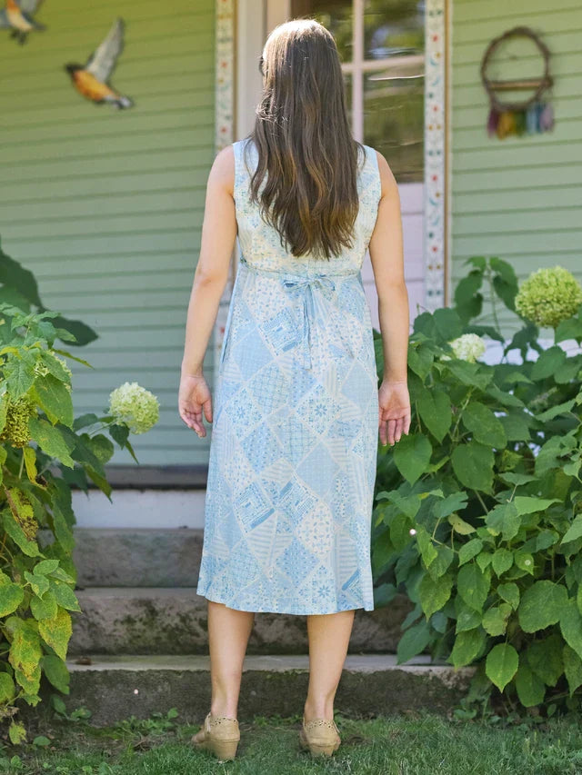 April Cornell Maddie's Medley Porch Dress - Light Blue