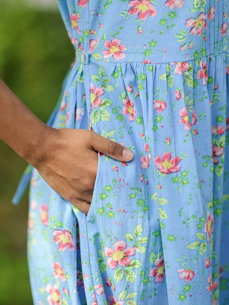 April Cornell Magnolia Porch Dress - Blue