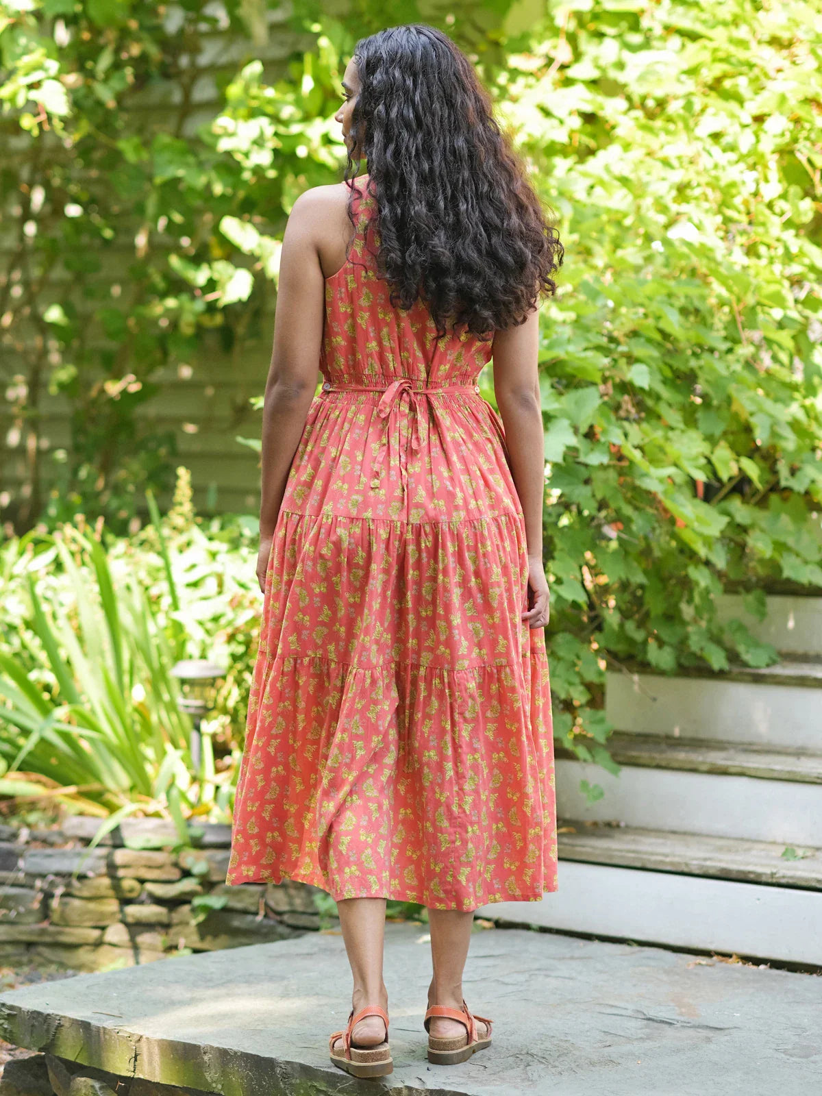 April Cornell Papillon Dress - Coral