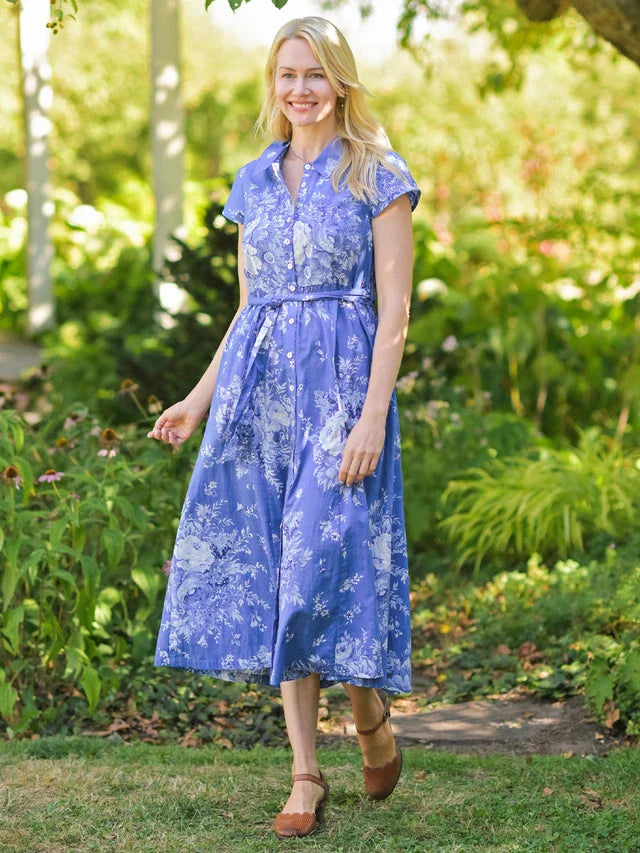 April Cornell Avonlea Shirtwaist Dress - Blue