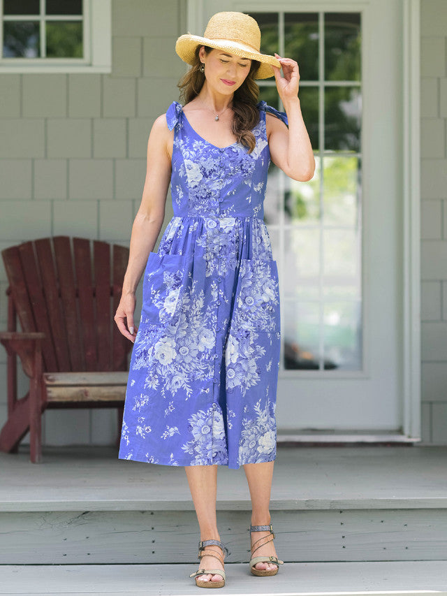 April Cornell Avonlea Porch Dress - Blue
