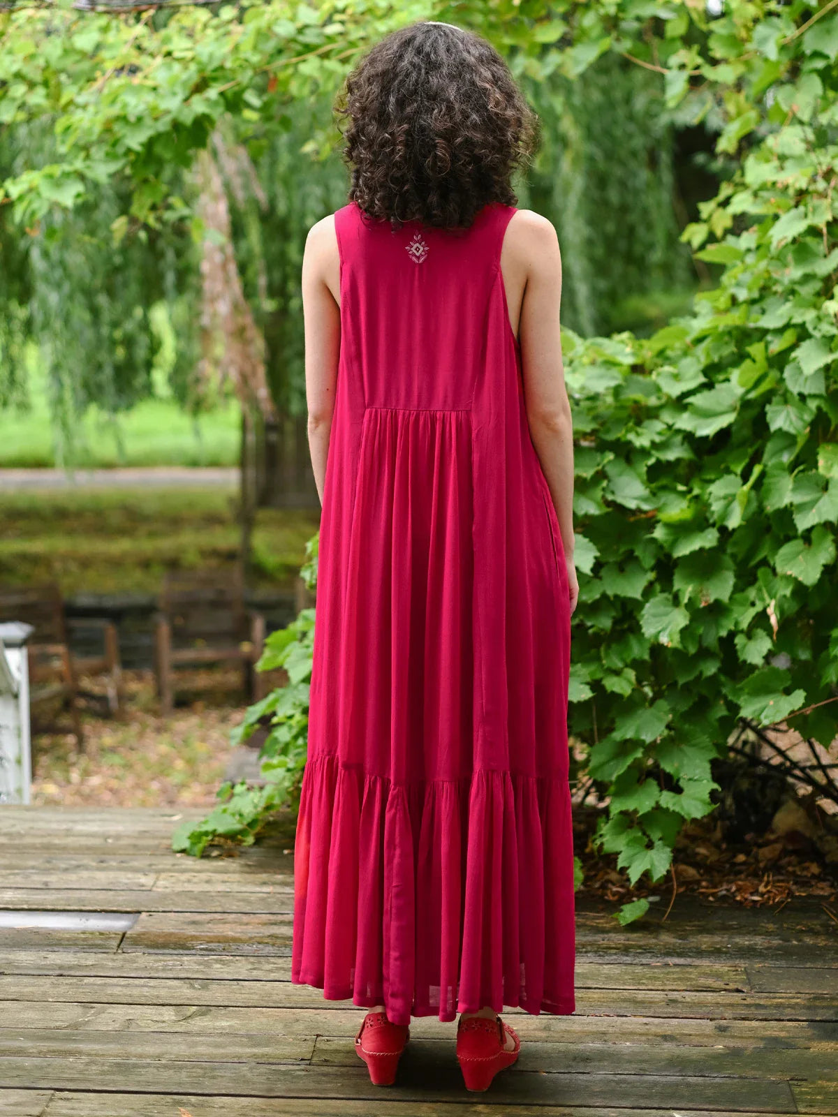 April Cornell Bollywood Dress - Raspberry
