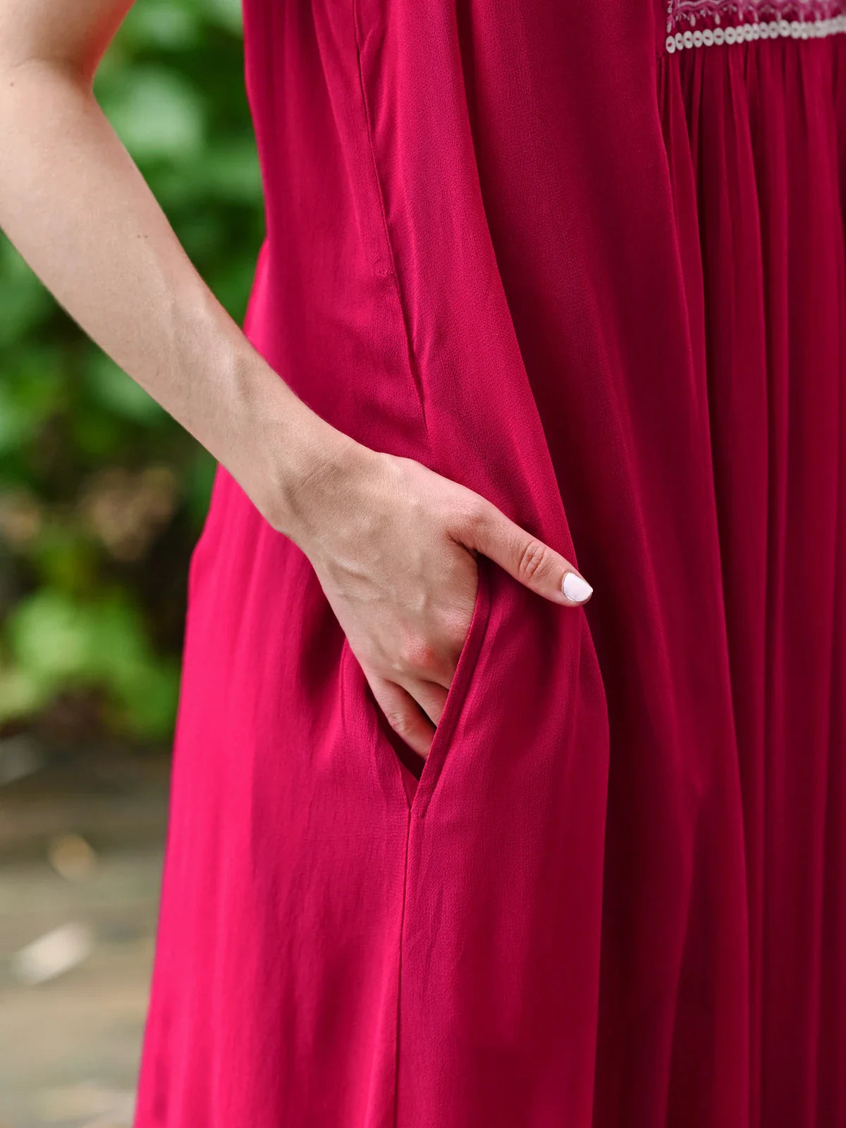 April Cornell Bollywood Dress - Raspberry