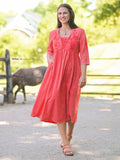 April Cornell Coral Gables Dress - Dark Coral