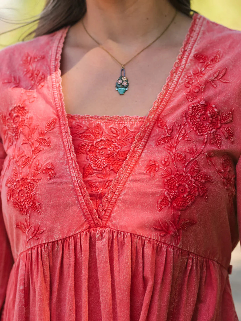 April Cornell Coral Gables Dress - Dark Coral