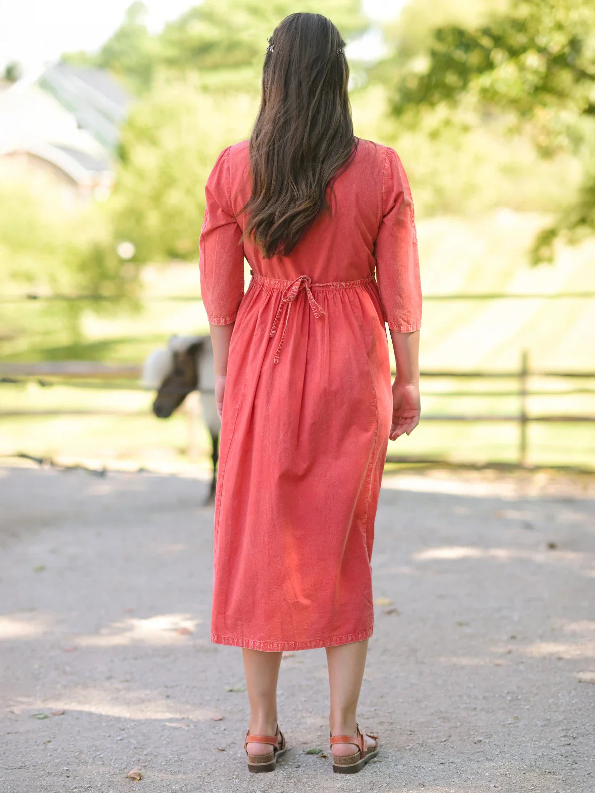 April Cornell Coral Gables Dress - Dark Coral
