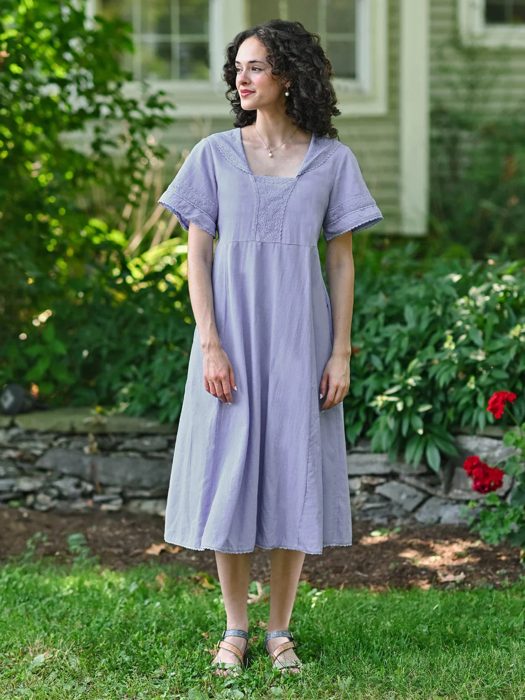 April Cornell Teatime Dress - Periwinkle
