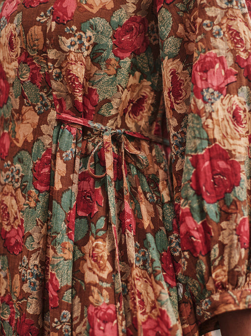 April Cornell Beauty Rose Mori Dress