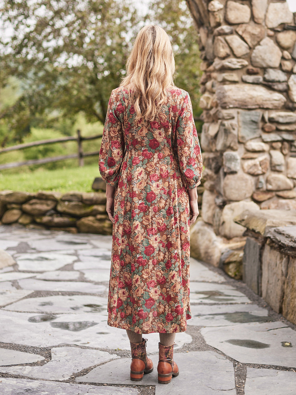 April Cornell Beauty Rose Mori Dress
